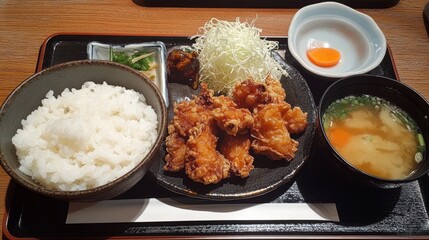 Japanese karaage w/ soup