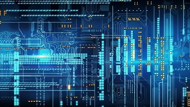 Software and Web Developer Programming Code digital background , Binary Abstract Computer Script, Program Developing blue neon light