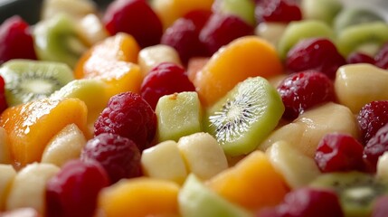 Creative fruit salad, a taste of art.