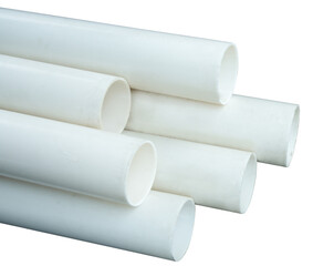 White Power PVC Pipes Bundle Image Ready for Use, Durable PVC Pipes Picture