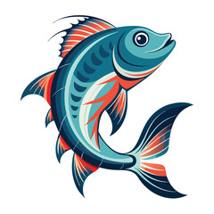 vector beautiful fish illustration design