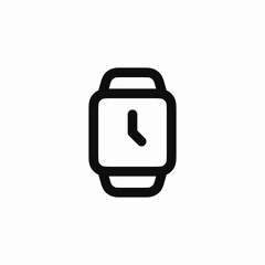 wrist watch square clock icon