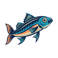 vector beautiful fish illustration design