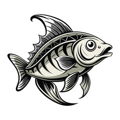 vector beautiful fish illustration design