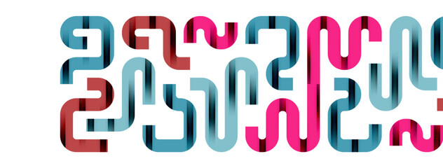 Lines, abstract letter style design background. Geometric vector Illustration For Wallpaper, Banner, Background, Card, Book Illustration, landing page