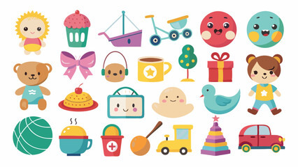 set of different toys