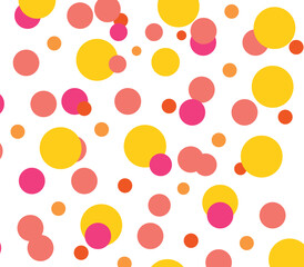 Dot pattern seamless background. Polka dot pattern template Monochrome dotted texture