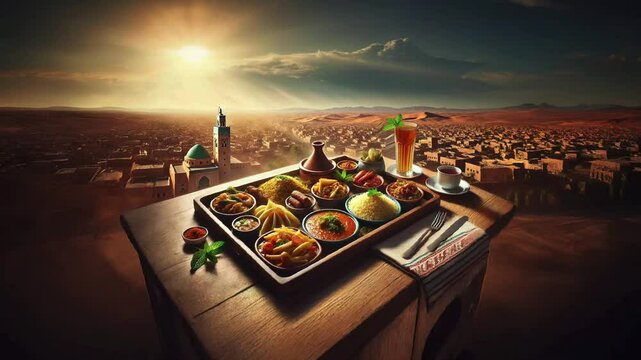 Experience authentic Moroccan cuisine with a flavorful feast of traditional dishes like couscous and tagine, set against stunning desert views. A true celebration of Morocco&rsquo;s rich culinary heritage 