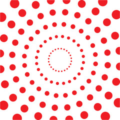 Seamless polka dots pattern. Black little circle points on white background. Lol doll style wallpaper.