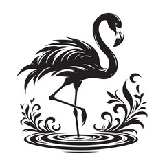 silhouette Water Bird