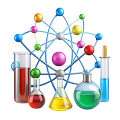 Chemistry flat illustration