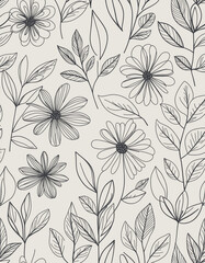 Obraz premium seamless floral background