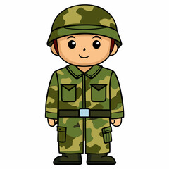 Vector Art of Military Uniforms eg Camouflage Fatigues