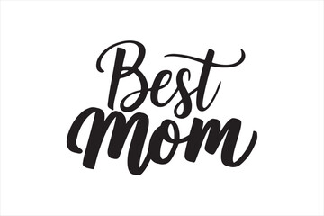 Best Mom Art Illustration Silhouette Vector Style