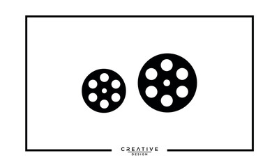 Cinema logo movie emblem template vector image