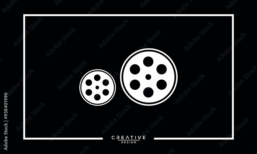 Wall mural Cinema logo movie emblem template vector image