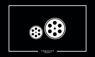 Cinema logo movie emblem template vector image