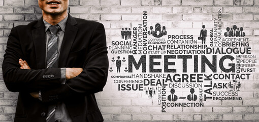 Human Resources Recruitment and People Networking Concept. Modern graphic interface showing...
