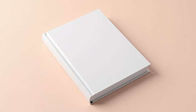 Mock up blank hardcover book with a clean dust jacket