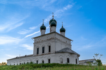 An old church built in the 18th century in the north of Russia.