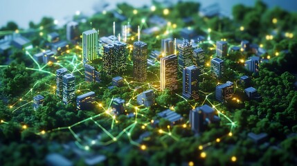 A Futuristic Green City: Smart Urban Landscape
