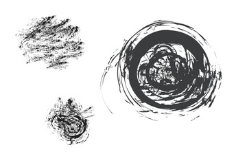 black color brush texture.Beautiful black watercolor splash brushes. Set of black brushes
