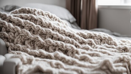 warm knitted blanket