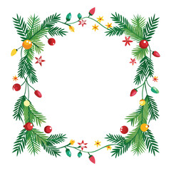 vector christmas tree border