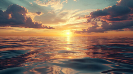 Fototapeta premium sunset over the sea