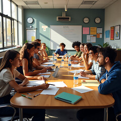 A Student Council Meeting in Progress.