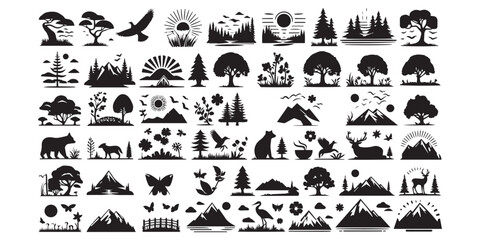 set of icons of people