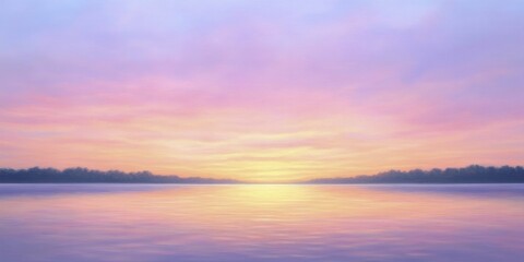 The vibrant hues of a summer sunset shimmered across a tranquil lake, crafting an enchanting scene of peaceful allure.