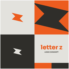 Logo Abstract Letter Z Bolt Fast Modern Simple