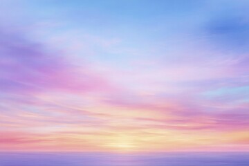 Obraz premium Vibrant colors of a sunset melting into the horizon, creating a breathtaking canvas of tranquility