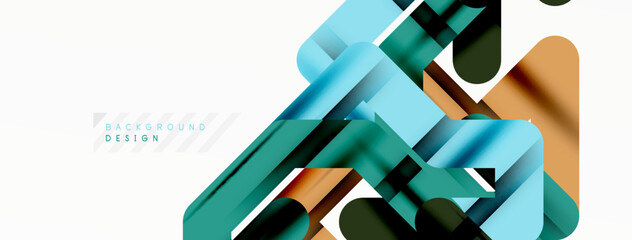 Dynamic colorful lines minimal abstract background