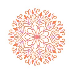 Vibrant Mandala with Bold Colors