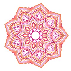 Vibrant Mandala with Bold Colors