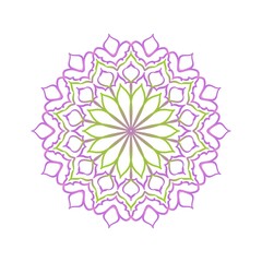 Vibrant Mandala with Bold Colors