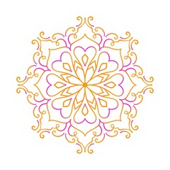 Vibrant Mandala with Bold Colors