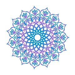 Vibrant Mandala with Bold Colors