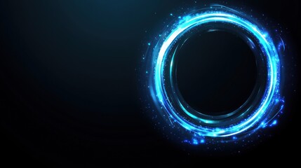 Abstract Blue Circle Design