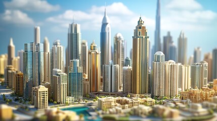 Obraz premium Urban development with sustainable practices