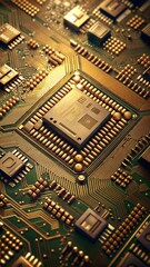 Computer motherboard with CPU