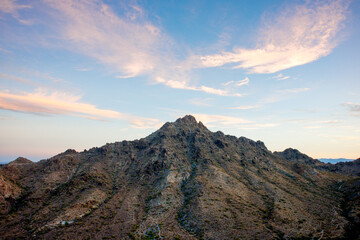 Sunset over Piestewa Peak in Phoenix, Arizona