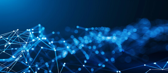 Fototapeta premium Modern technology particle background