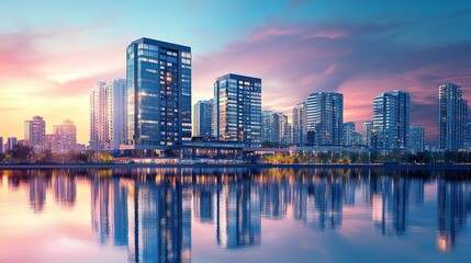 Naklejka premium Residential property broker with investment opportunities