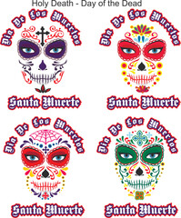 Holy Death, Day of the Dead, mexican sugar skull