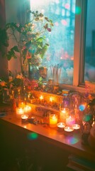 Altar Home Sanctuary Various Christianity, Paganism Religion Spiritual Symbol