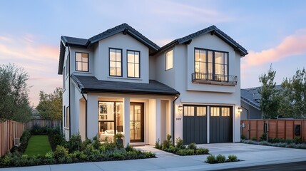 Open house showing in suburban neighborhoods