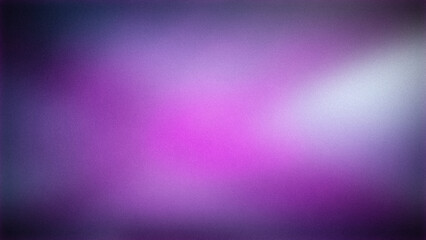 Fototapeta premium A vibrant, grainy 4K background featuring a purple and pink gradient with soft blue highlights. Perfect for creating modern, artistic wallpapers and banners